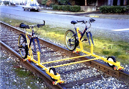 Tandem Railbike Design Patent Pending Railbike Tours, Inc.